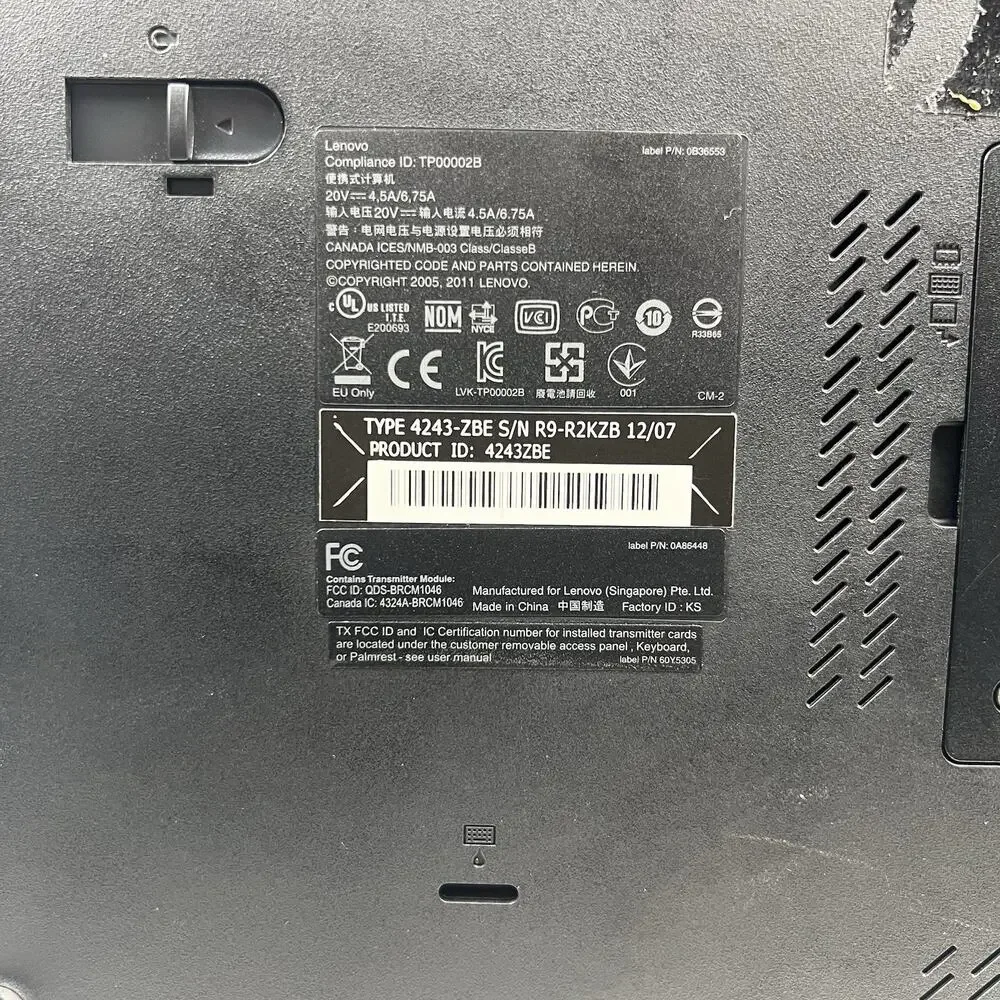 Lenovo ThinkPad T520 Intel i7-2640M 8GB 320GB HDD Win 10 w/ Charger|ELP80, READ